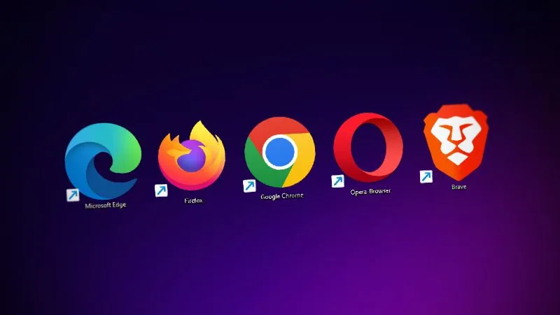 Showing browsers Edge, Firefox, Chrome, Opera, Brave